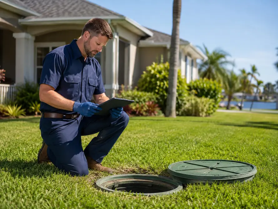 Septic system inspection in Tampa Florida